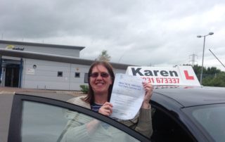 Congratulations to Julie Friar passing on 4th July 2014