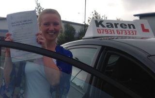 Passed 27th August Lacey Crawhshaw