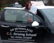 Katie Lumb from Telford Passed Driving Test 1st Time