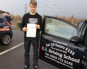 Passed Driving Test in Shrewsbury Carl Lloyd 29th January