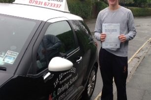 George Lewis Passed his Practical Driving Test 1st time