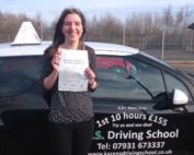 Jordanna Fay Hall Passed her Practical Driving Test 11th March