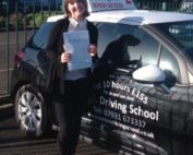 Charlotte Jane Hall Passed her Driving Test in Shrewsbury