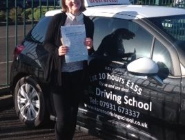 Charlotte Jane Hall Passed her Driving Test in Shrewsbury
