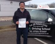 Prag Goswami Passed his Driving test in Shrewsbury 27th March