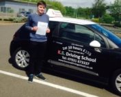 Congratulations to Toby Challnor passing his driving Test 1st time