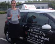 Eleanor Carter Passed Driving Test in Shrewsbury 17th June