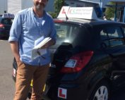 Allan Scott Passed his Practical Driving Test in Shrewsbury 30th June