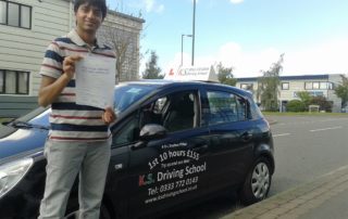 Driving Lessons Shrewsbury Akash Sinha Passed his driving Test 27th
