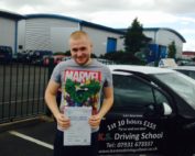 Joe Astley Passed his Driving Test in Shrewsbury August 26th