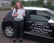 Lauren Ross of Telford Passed in Shrewsbury 24th August