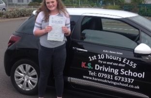 Lauren Ross of Telford Passed in Shrewsbury 24th August