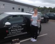 Kirsty Smith from Shawbury Passed 1st time in Shrewsbury 23rd