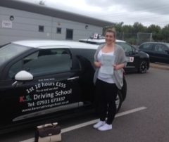 Kirsty Smith from Shawbury Passed 1st time in Shrewsbury 23rd