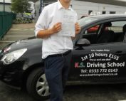 Oliver Pepe passed his Driving Test 1st Time in Shrewsbury