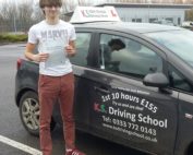 Jay Donnely Passed his Practical Driving Test in Shrewsbury