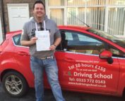 Paul Davies Passed his Practical Driving Test in Shrewsbury