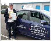 Driving lessons Shrewsbury Graham Armstrong Passed on 15th Sept