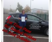 Driving Lessons Shrewsbury Rachel Holden Passed 1st Time 31st October