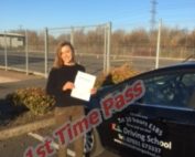 Driving lessons Shrewsbury Tempany Jones passed 1st Time 29th November