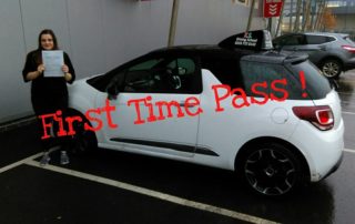 Driving School Shrewsbury 1st Time Pass for Katie Edwards