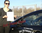 Driving Lessons Shrewsbury Tatiana Passed on 2nd December
