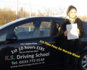Marnie Wood Passed 1st Time Driving Test 20th December