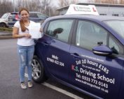 Driving Lessons Shrewsbury Joysa Espirtu Passed in Shrewsbury on 6th