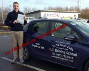 Driving Lessons Shrewsbury Herne Hollamby Passed 1st time in Shrewsbury