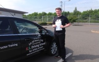 Driving Lessons Shrewsbury James Ward Passed on 11th May