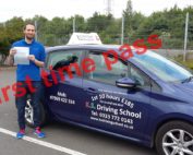 Leif Grunberger Passed Driving Test First time on 8th May