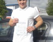 Driving Lessons Shrewsbury Owen Reynolds Passed his Driving Test First