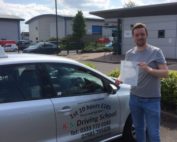 Charlie Dean Passed his driving Test in Shrewsbury 25th May