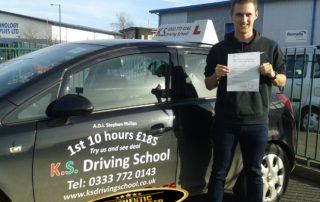 Driving Lessons Shrewsbury Congratulations to Jordan Gilbert