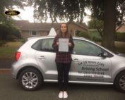 Driving Test Pass in Shrewsbury for Ellie Grainger 1st time