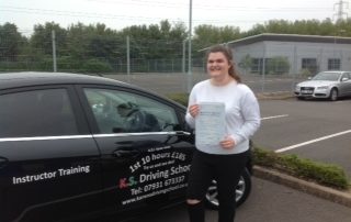 Driving Test pass 1st Time for Hannah Scott Shrewsbury 7th July