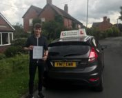Patrick Oszczepalski Passed His Driving Test on 8th August in Whitchurch