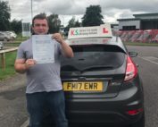 Driving Lessons Shrewsbury 1st Time for James Robert Nicholls