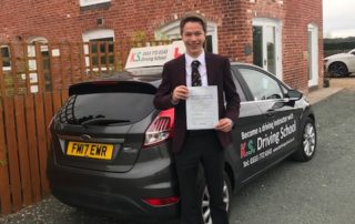 Driving Lessons Whitchurch Jamie Wakefield Passed 1st Time 19th September