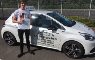 Driving Test for Mark Lewis 1st Time on 31st August
