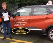 Driving Lessons with a Pass in Telford for Liam Harrison