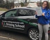 Abbie Beddal Passed her Driving Test