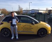 Driving Test Pass Joben mari Passed in Shrewsbury on 7th December