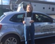 Annie Nicholls Passed her Driving Test 1st Time in Shrewsbury on the 8th March
