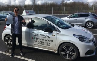 Obi Passed his Driving Test on the 4th April in Shrewsbury