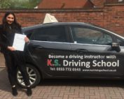Congratulations Angel Manu taking her Driving Test in Telford