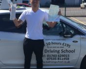 Huge congratulations to Karlo Mediana on a fabulous driving test