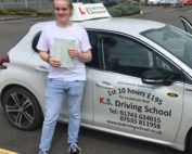 Driving lessons Shrewsbury Jamie Winters passed 1st Time