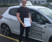 Congratulations Luke Leonard on passing your driving test