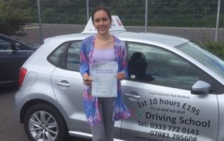 Congratulations Isobel Paes who passed her driving test 1st time
